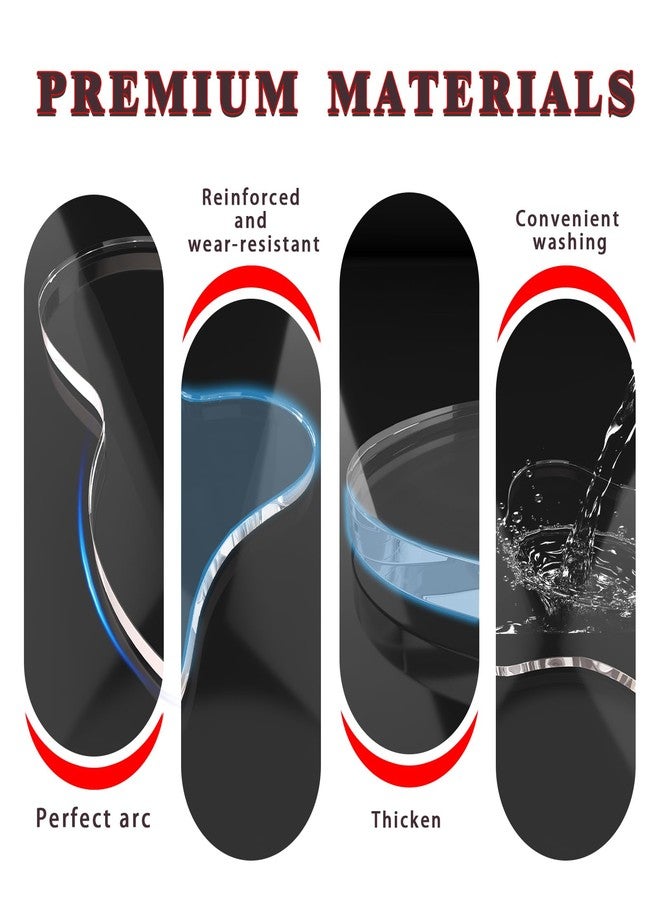 PITBVO 2 PCS Acrylic Coasters, Aesthetic Drink Coaster for Coffee Table, Clear Heat-Resistant Decorative Plates for Home Office Desk, Scratch-Proof Cup Protector for Kitchen Bar (Irregular Cloud Shaped 2Pcs) - Image 4